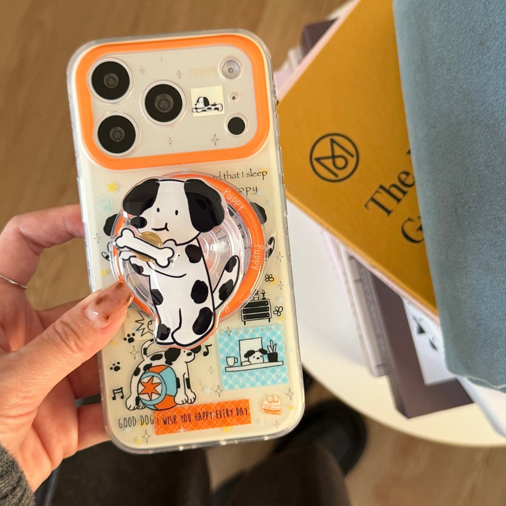 Boite de téléphone de dessin animé pour chats et chiens tachetés