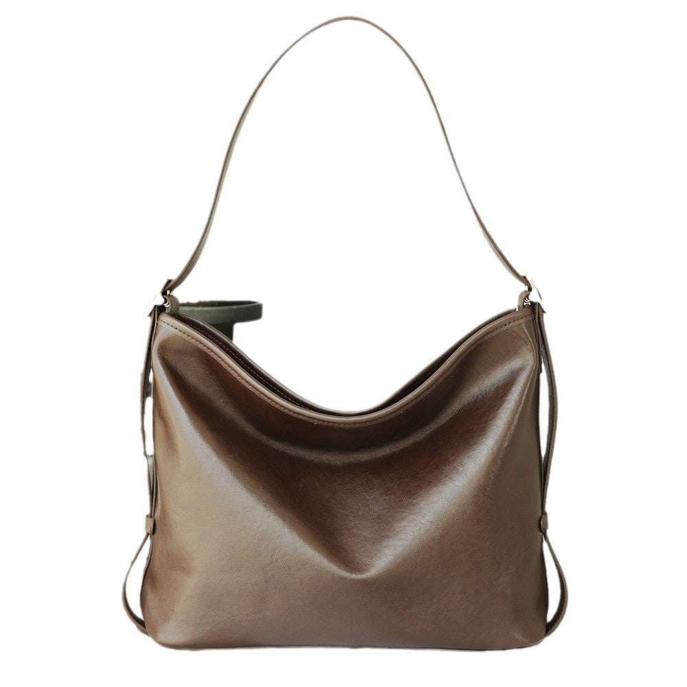 Sac en cuir à grande capacité en cristal