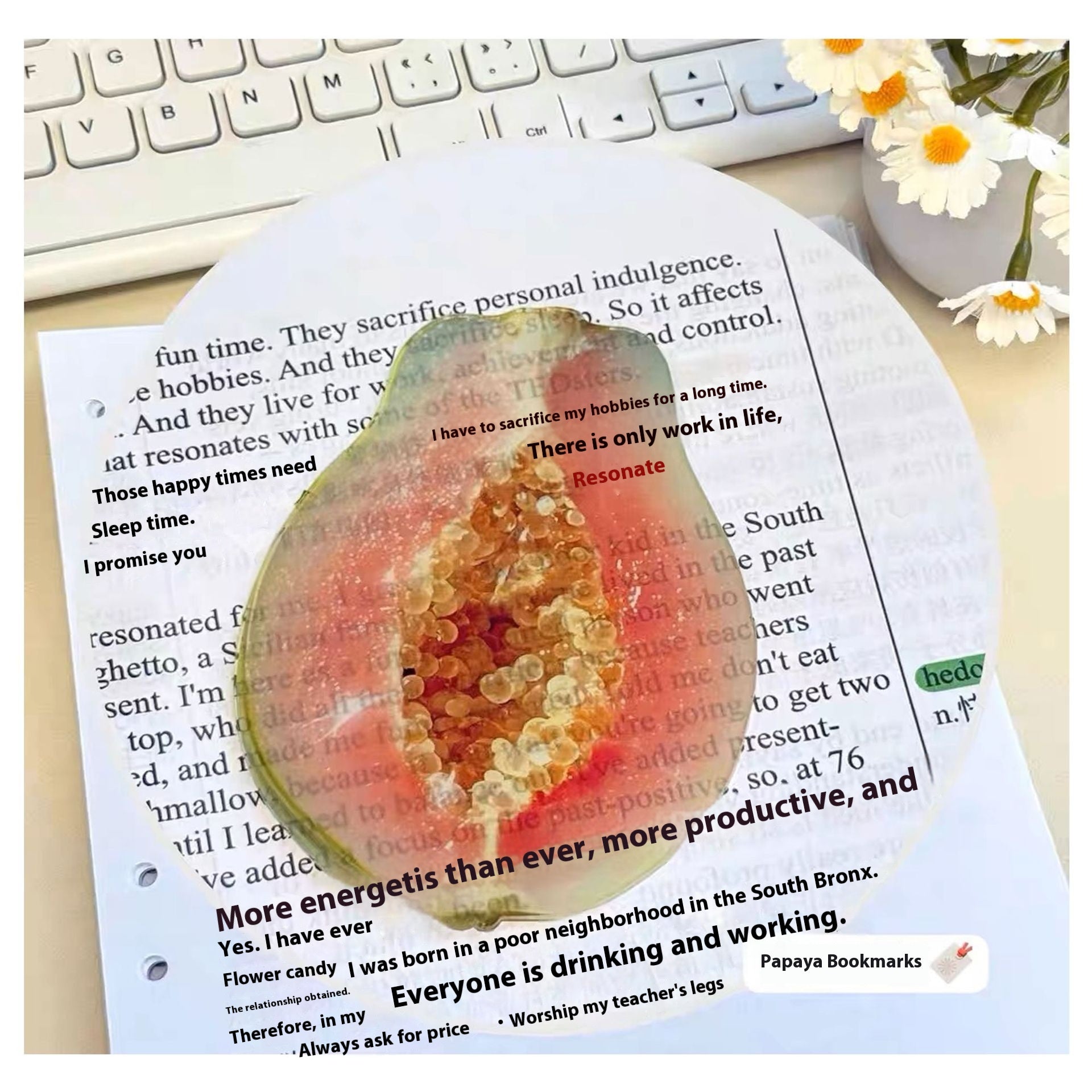 Cute Fixed Book Photo Signet Cartoon Creative Watermelon Fruit Signet