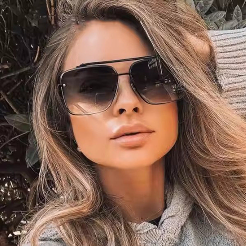 Lunettes de soleil à double pont sans vis