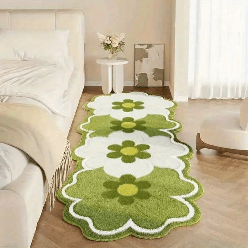 Irrégularité Floral Faux Cashmere Rug pour la chambre