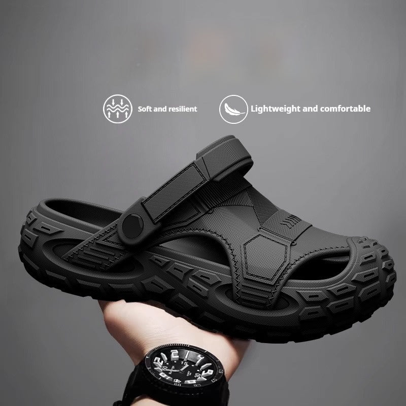 Summer Outdoor Non-slip Soft-soled Closed-toe half-slip-on