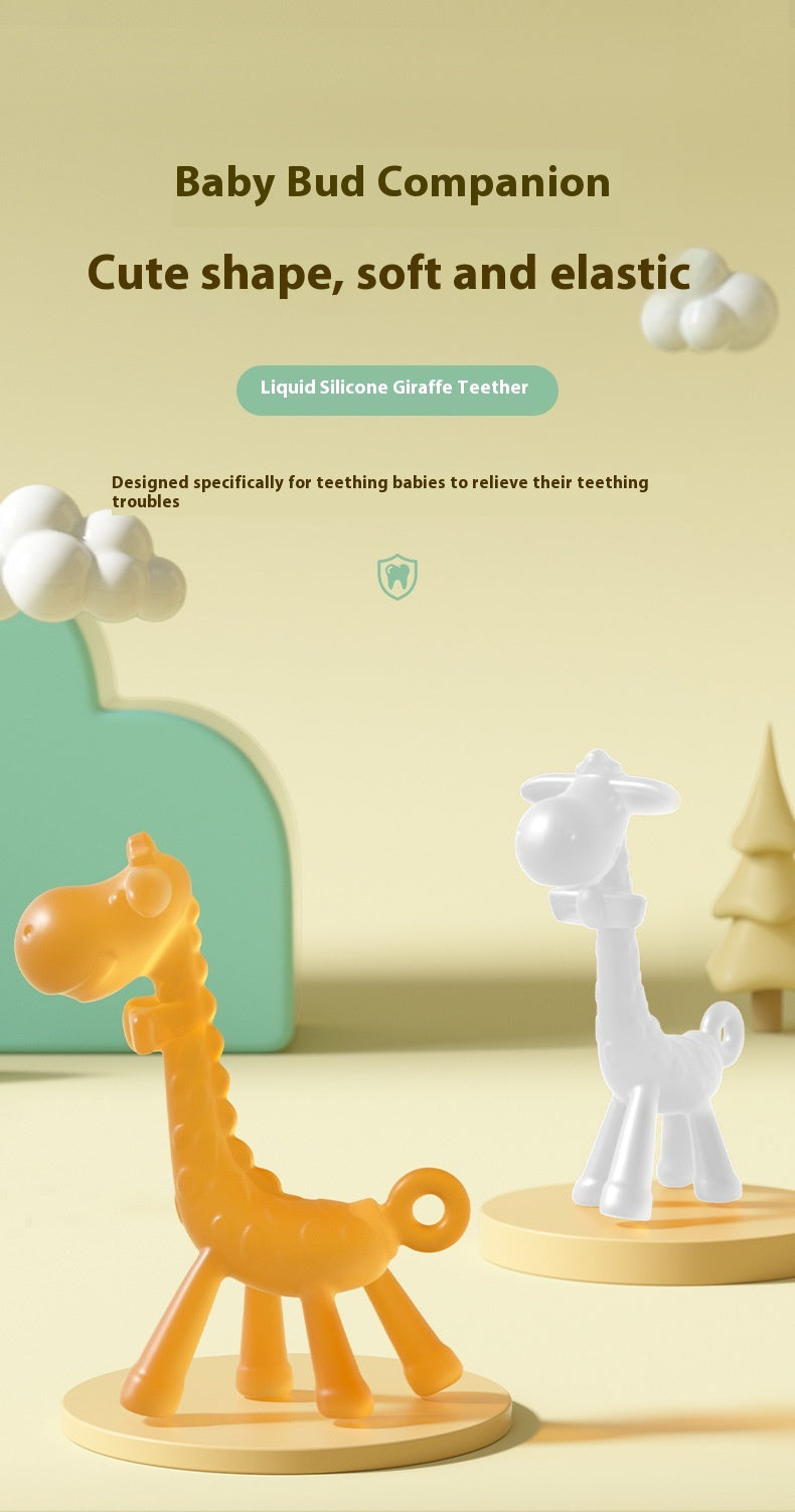 Bébé liquide Giraffe Teether Safe Silicone Nano Molar Rod