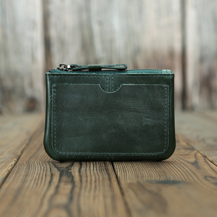 Rétro homme Crazy Horse Cuir Pièce Purse