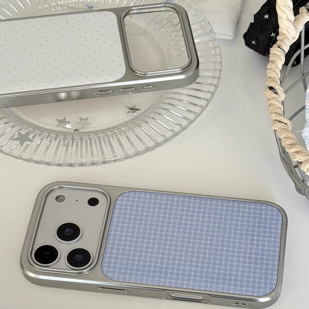 Versatile Silver Plated Polka-Dot Phone Case