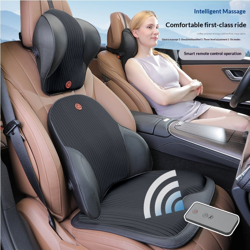 Accoudoir de voiture Massage électrique Lombaire Support Coussin