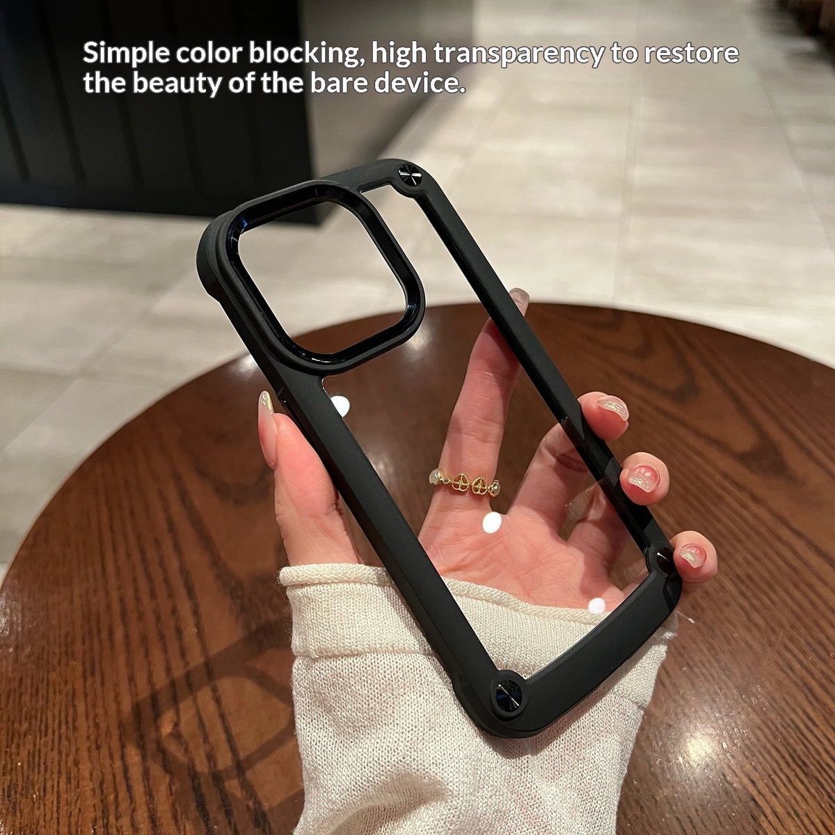 Ultra-tough drop-proof transparent phone case