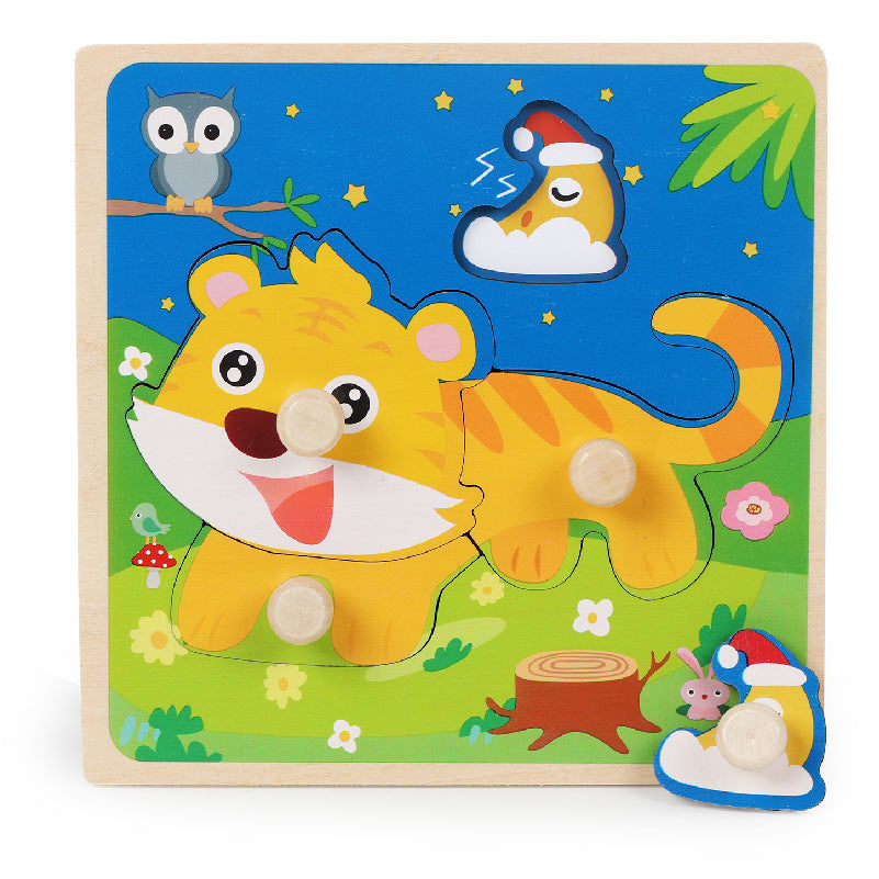 Jouets en bois de table de Puzzle d'épingle pour enfants