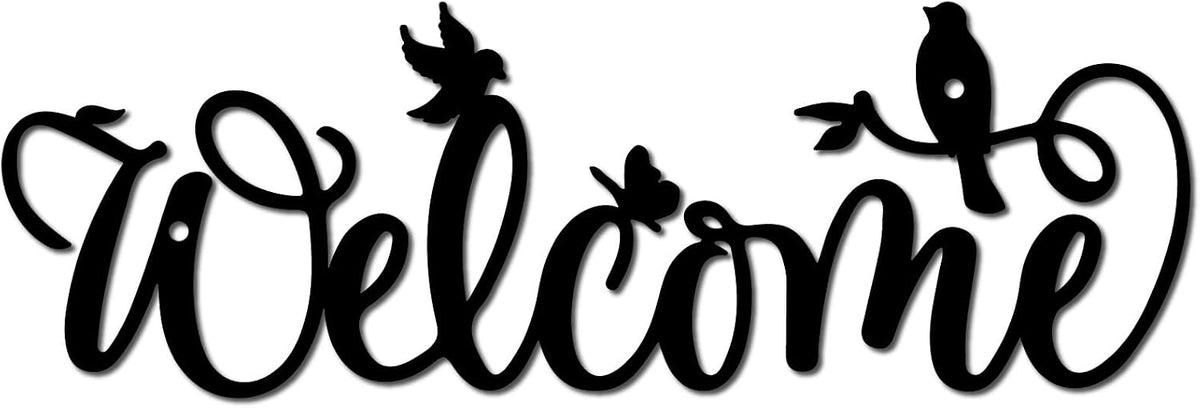 Decor mural de bienvenue 12x4 pouces