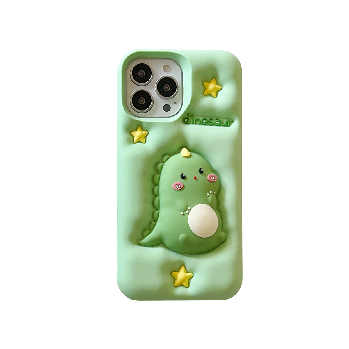Decompression Applicable Cute Green Pressing Star Phone Case