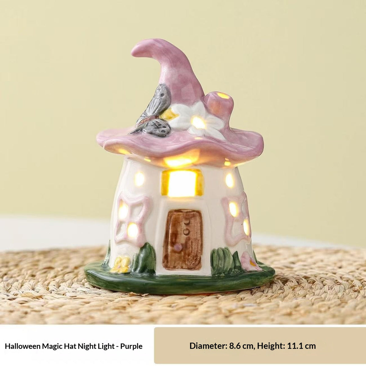 Magic House Night Light Cadeau d'anniversaire pour les femmes Ornement en céramique