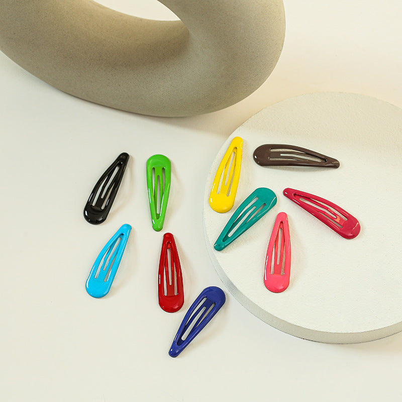 En forme de goutte Clip Paint Epoxy Femme BB Clip Coiffure épingle