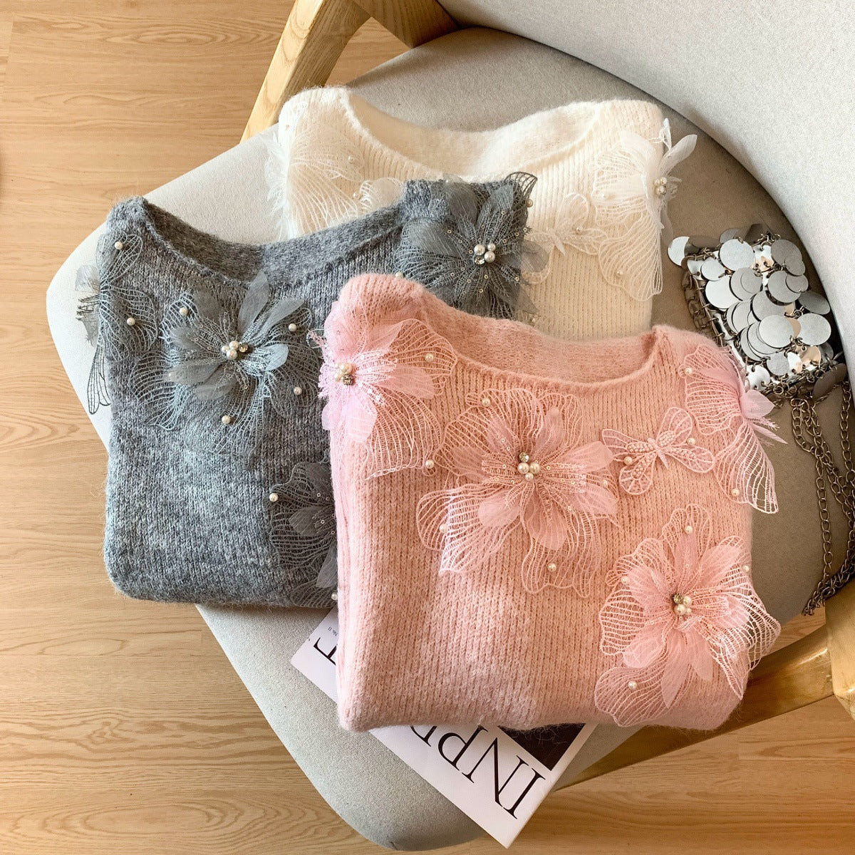 Chandail en dentelle pour femmes Automne Et l'hiver
