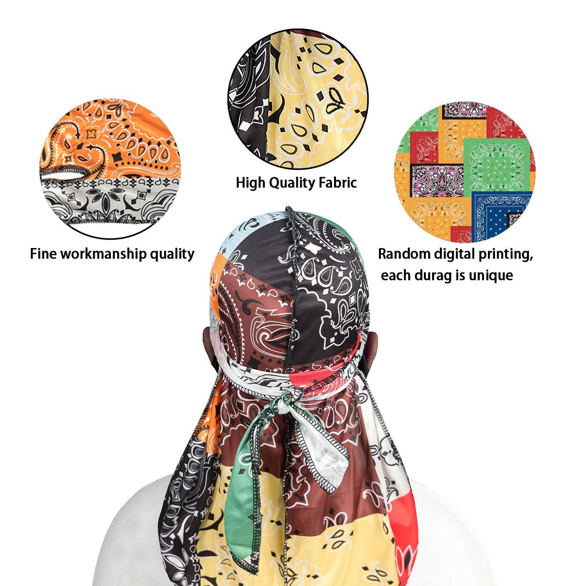 Impression multicolore Chapeau Pirate Mode Homme