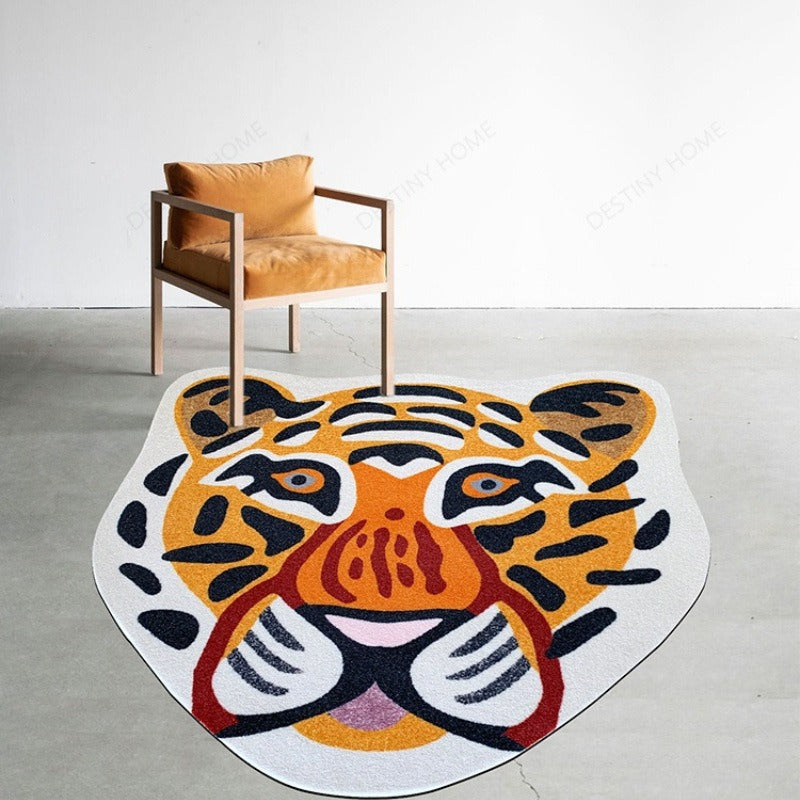 Tapis de sol épais à l'épreuve du froid en imitation cachemire Ca en forme de arc et en forme irrégulière