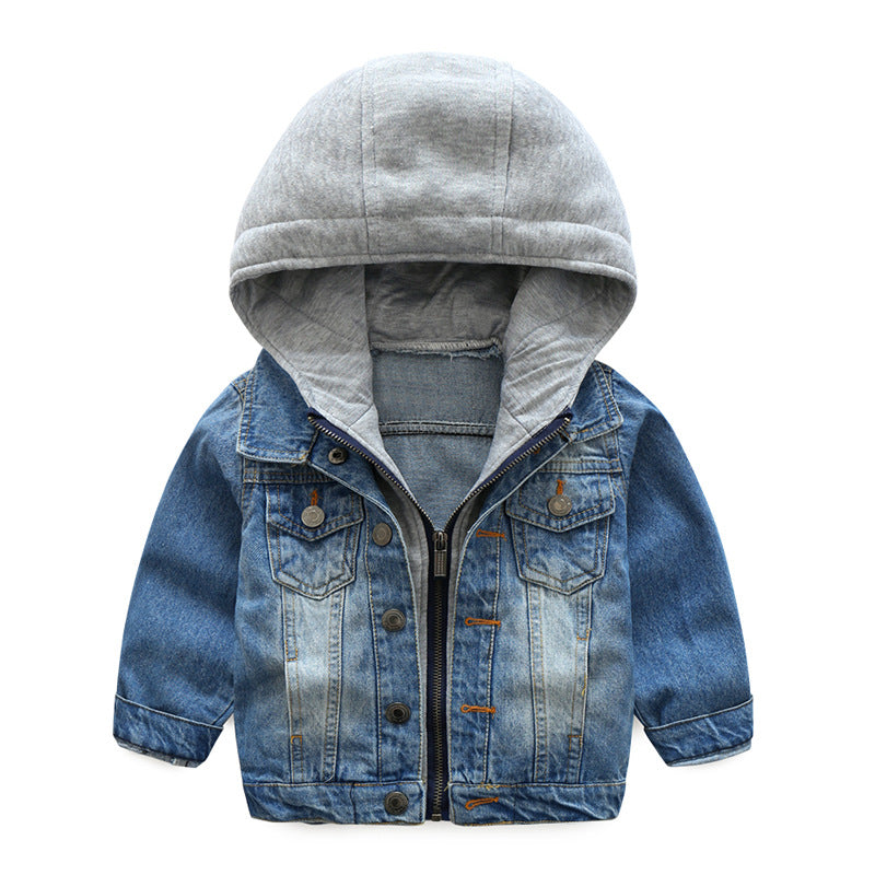 Garçons et enfants Lavés Veste denim douce