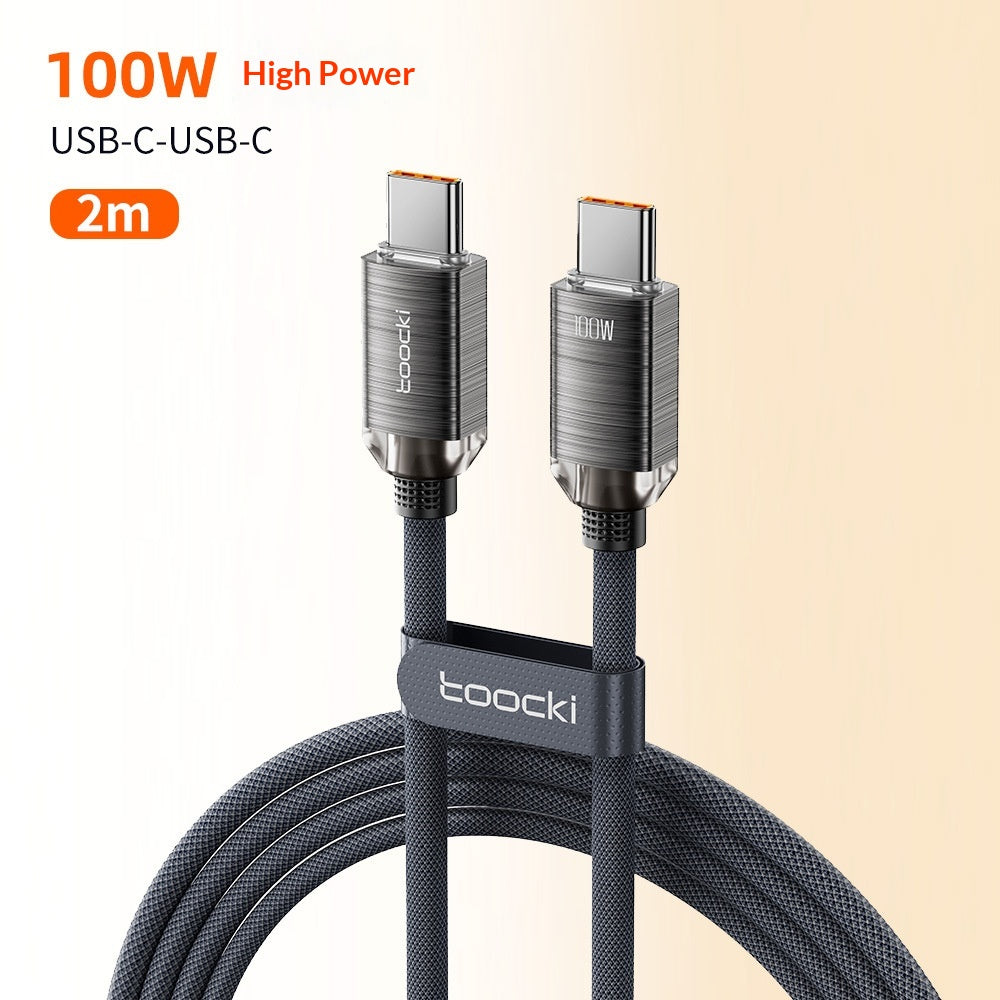Transparent Fast Charging Data Cable