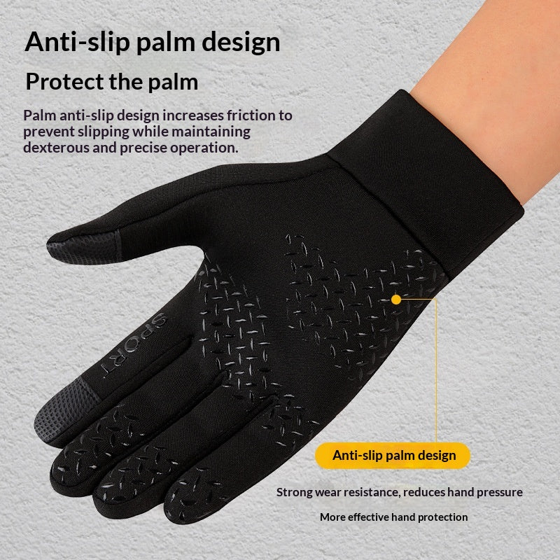 Gants de vélo de plein air chauds pour hommes