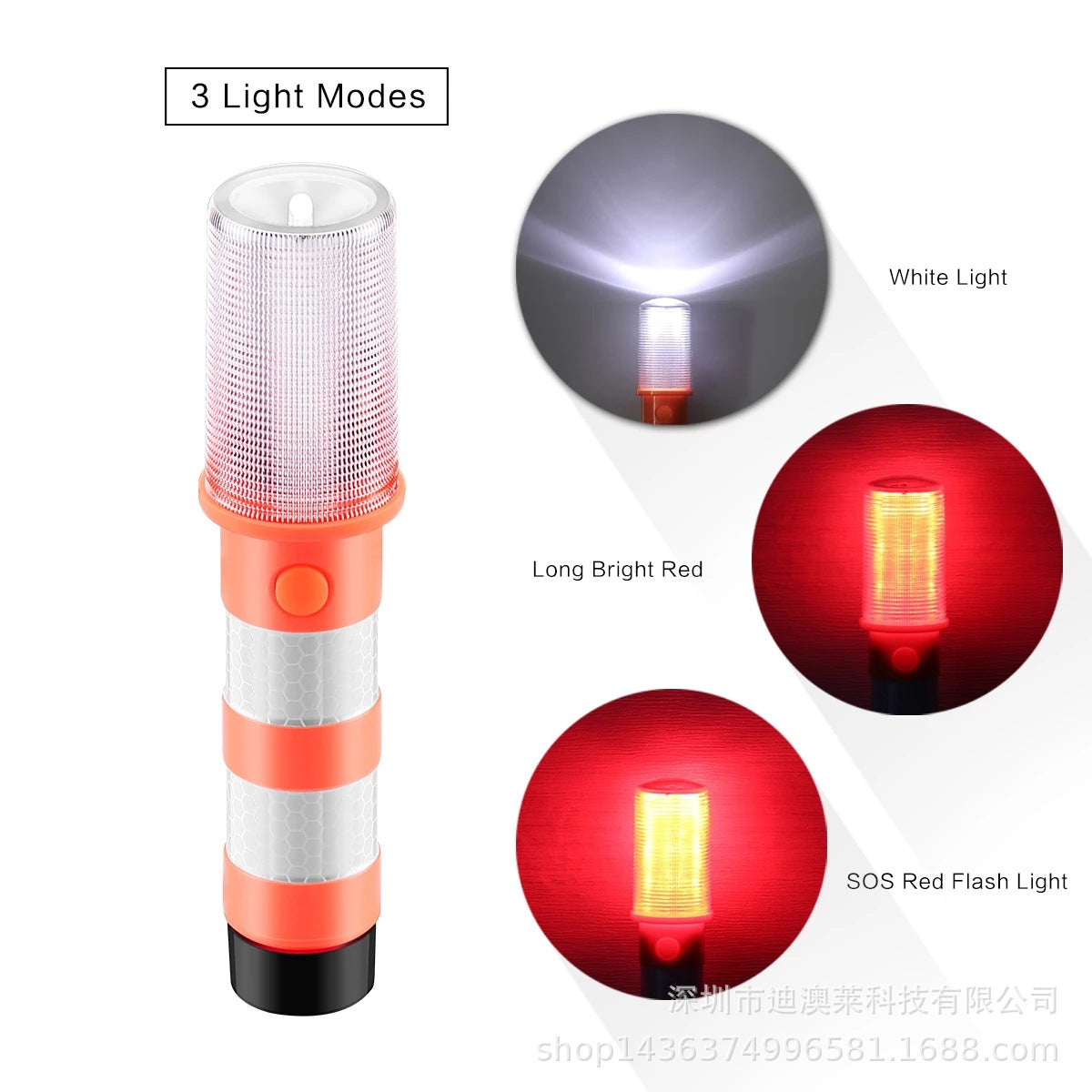 Magnetic Base LED Emergency Flares