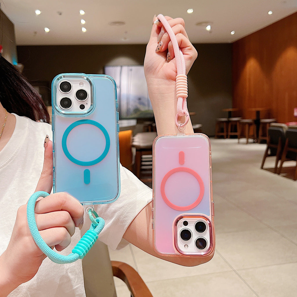 Étui de téléphone Chameleon Ombre Léger Tout inclus résistant à la chute transparent