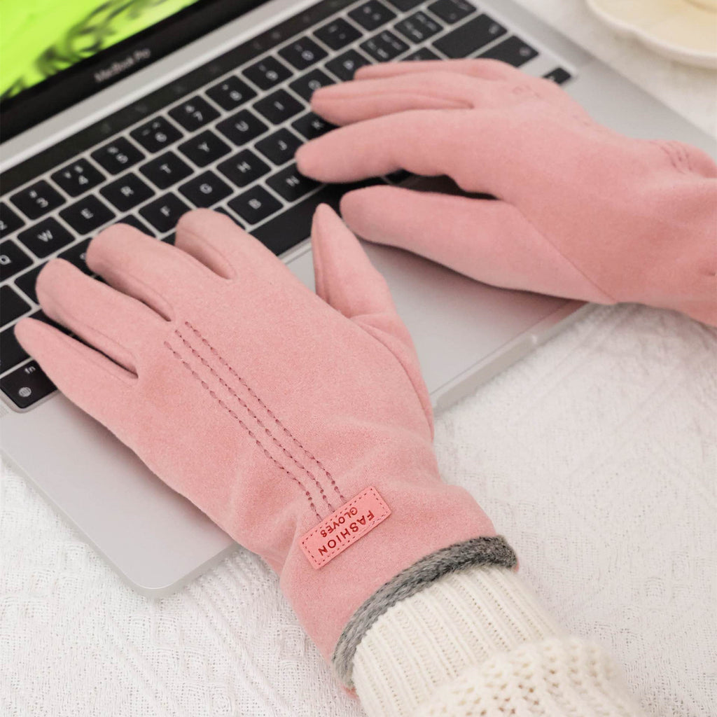 Gants thermiques d'hiver pour femmes fabriqués à partir de duvet avec compatibilité écran tactile et Thr