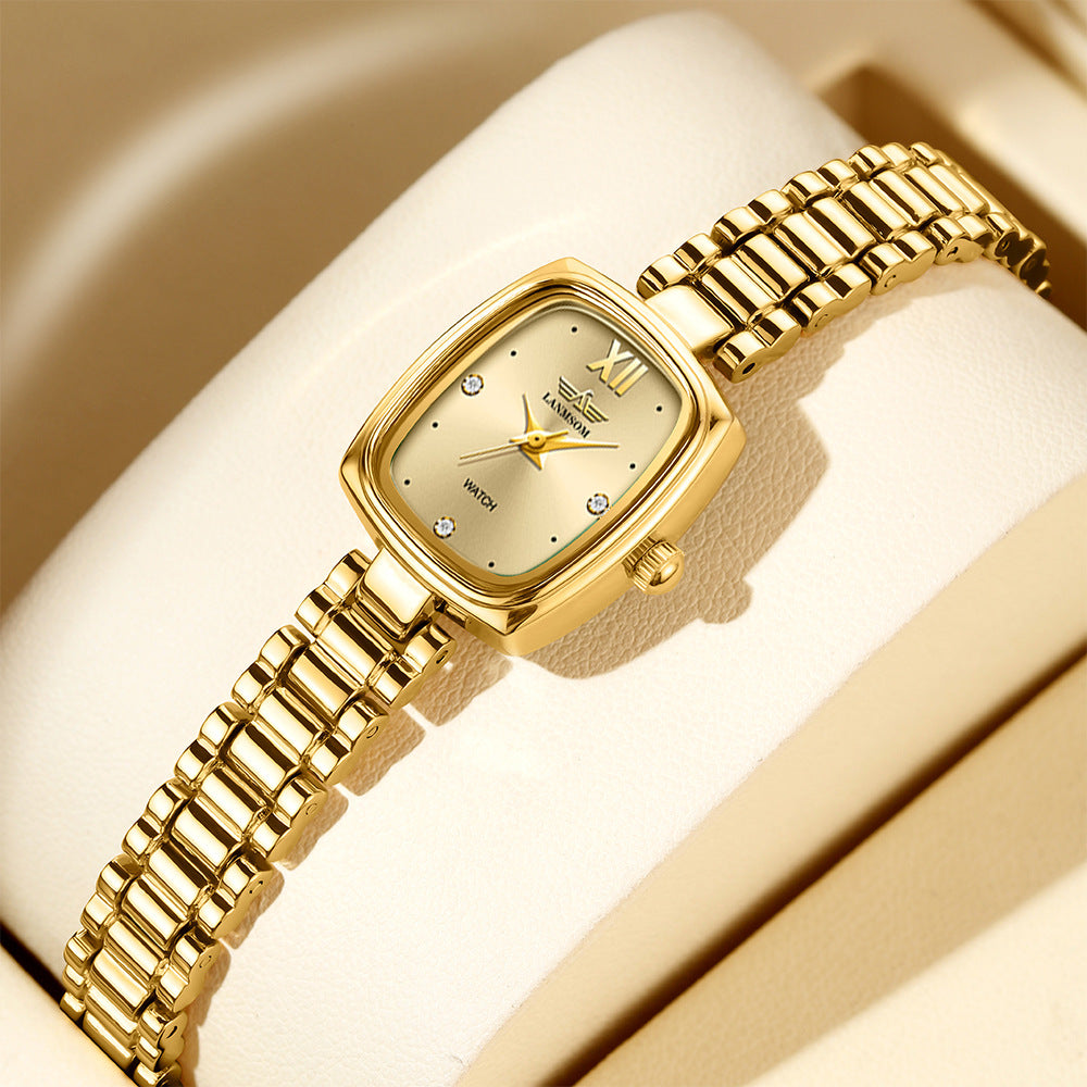 Montre Niche Vintage Petite Gold pour femmes