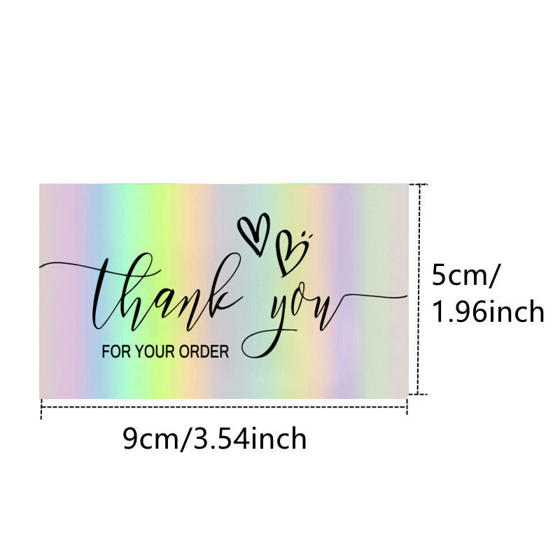 50 Feuillespack Laser carte cadeau holographique cadeau de salutation