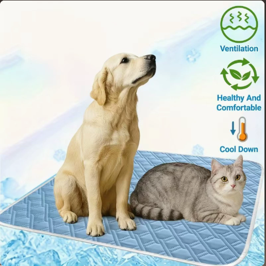 Matelas de refroidissement de la soie glacée pour chien