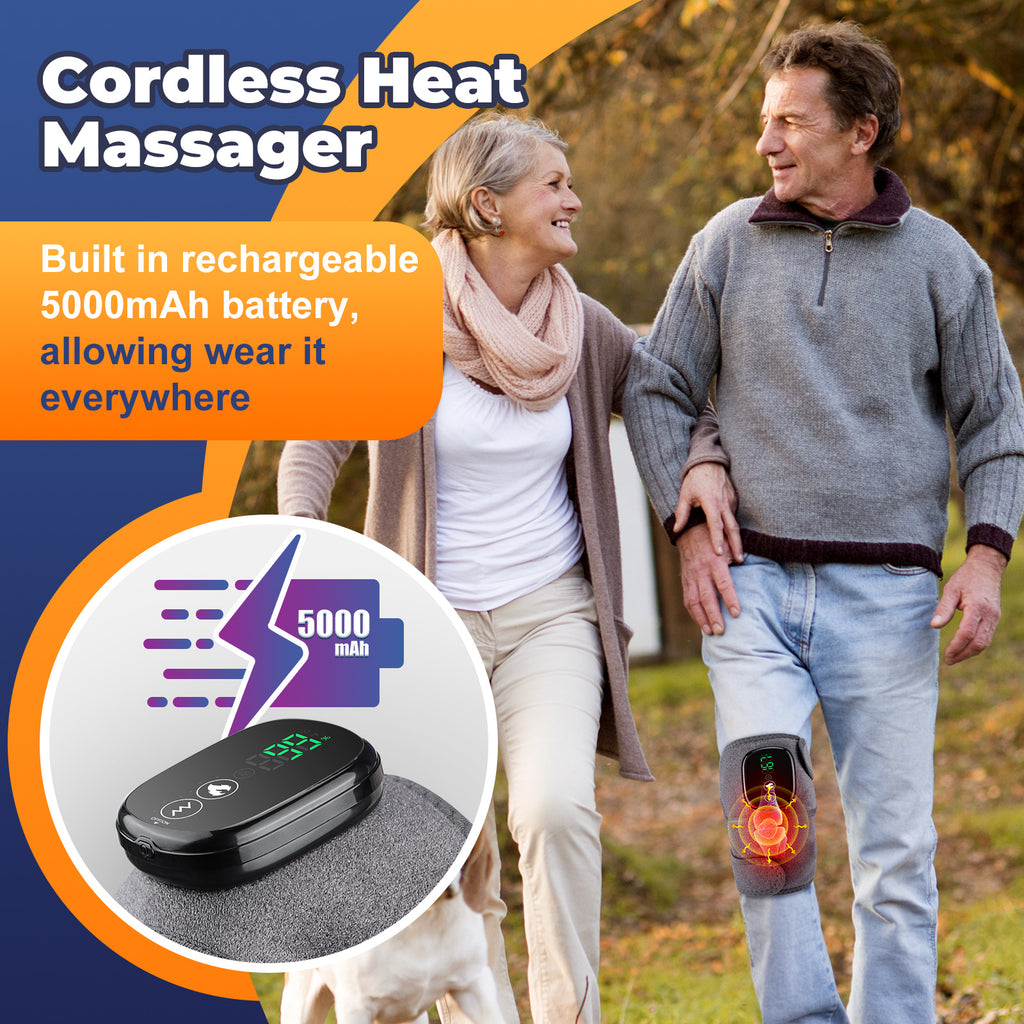 Electric heated pads with vibration massage shoulder support