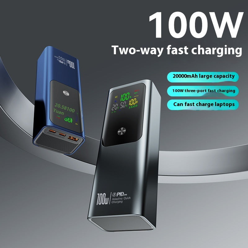 Charge rapide bidirectionnelle Grande capacité Alimentation portable 20000 MA Alimentation mobile