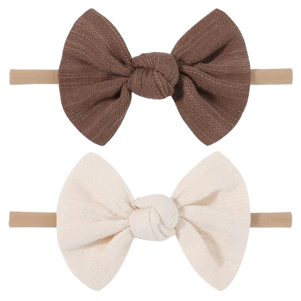 Bandes de tête douces Bébé filles Nylon Bande de tête avec cheveux Bow bandes de cheveux Accessoires pour cheveux pour Newb