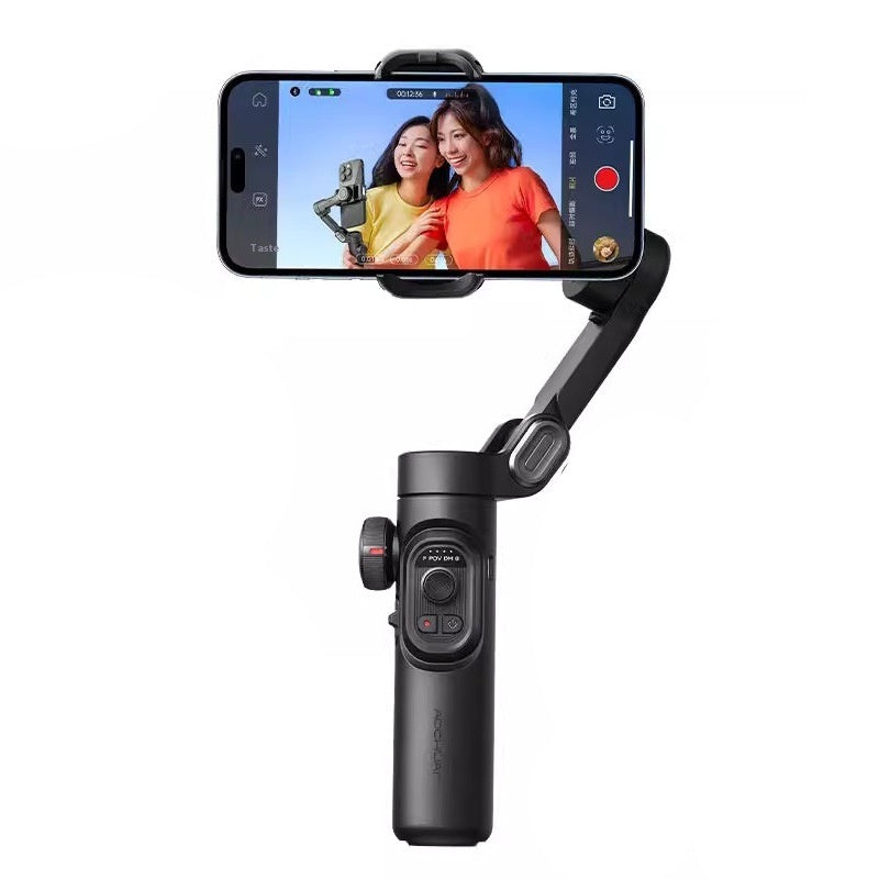 Selfie Trois axes Anti-shake Tripod main tête stabilisateur téléphone mobile