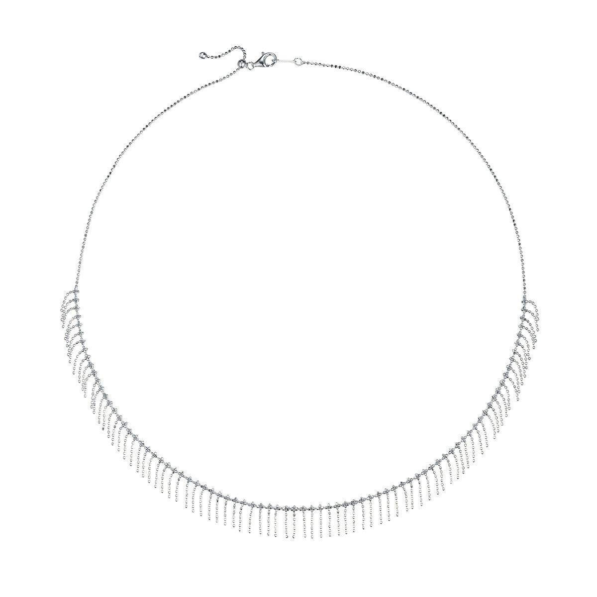 S925 Collier en argent sterling pour femmes 45cm réglable 3.9g léger 10,5mm Wid