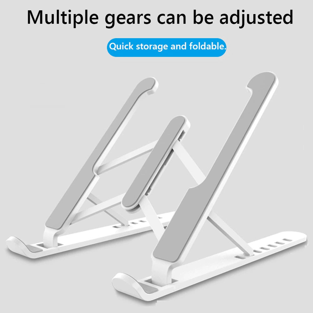Support de support pour ordinateur portable antidérapant réglable Base Riser 6 Gears Hauteur Notebook Refroidissement