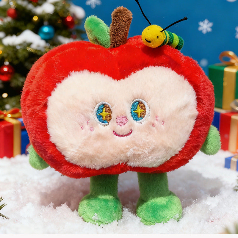 Pendentif en peluche rouge