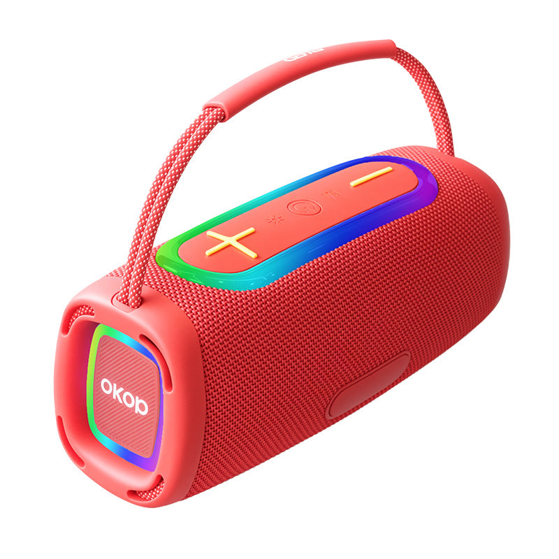 KP-569 Bluetooth Portable Speaker RGB Light Wireless Outdoor Portable Subwoofer Card Slot