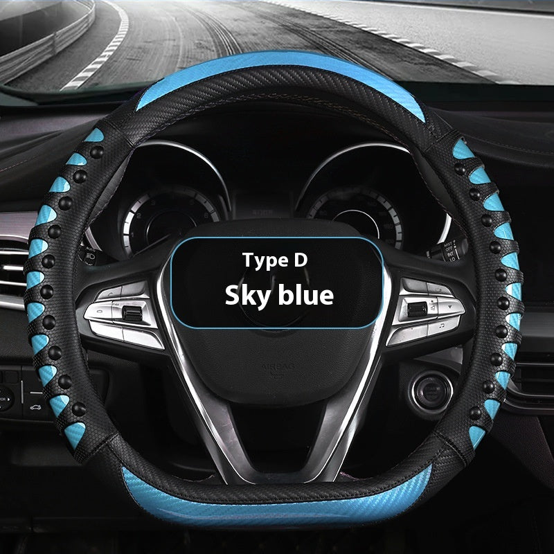 Leather Silicone Four Season Accessoires de voiture Couverture de volant