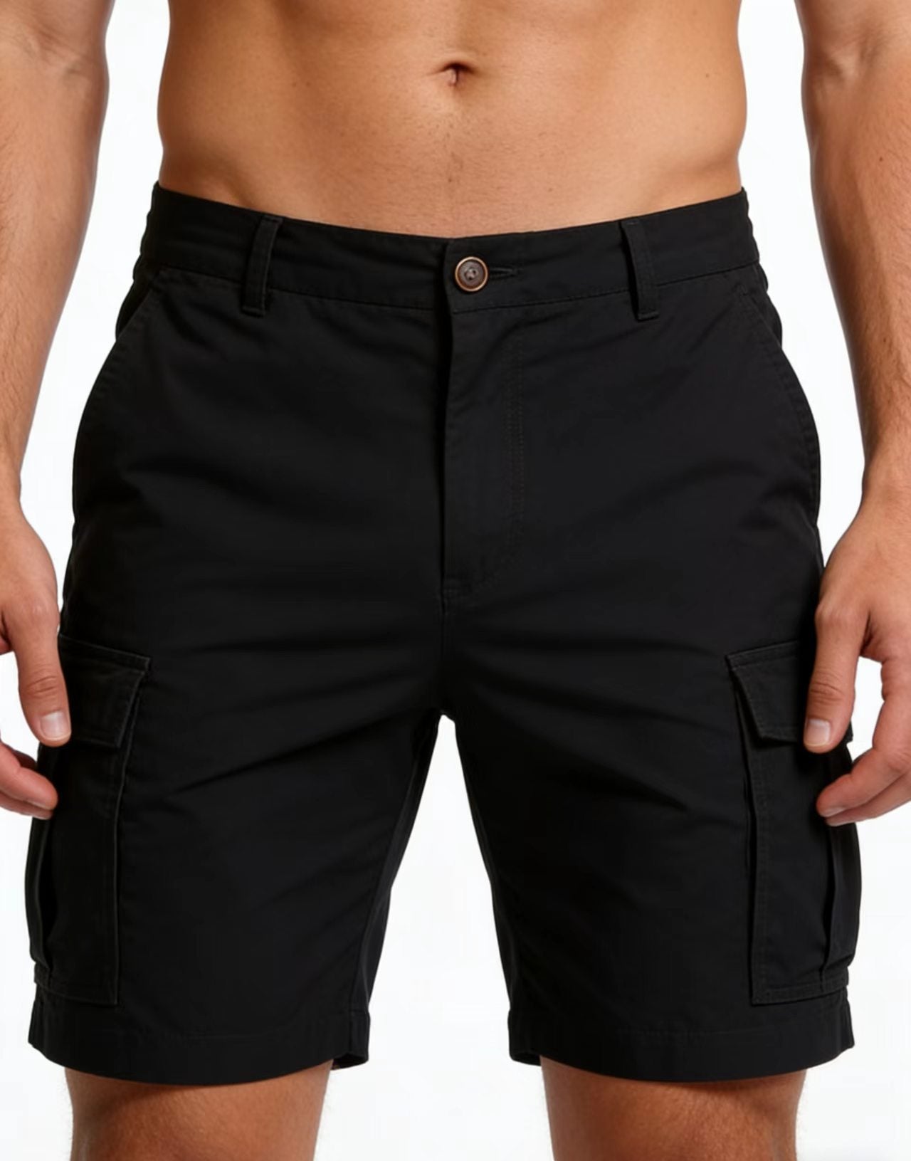 Short casual en couleur solide pour hommes
