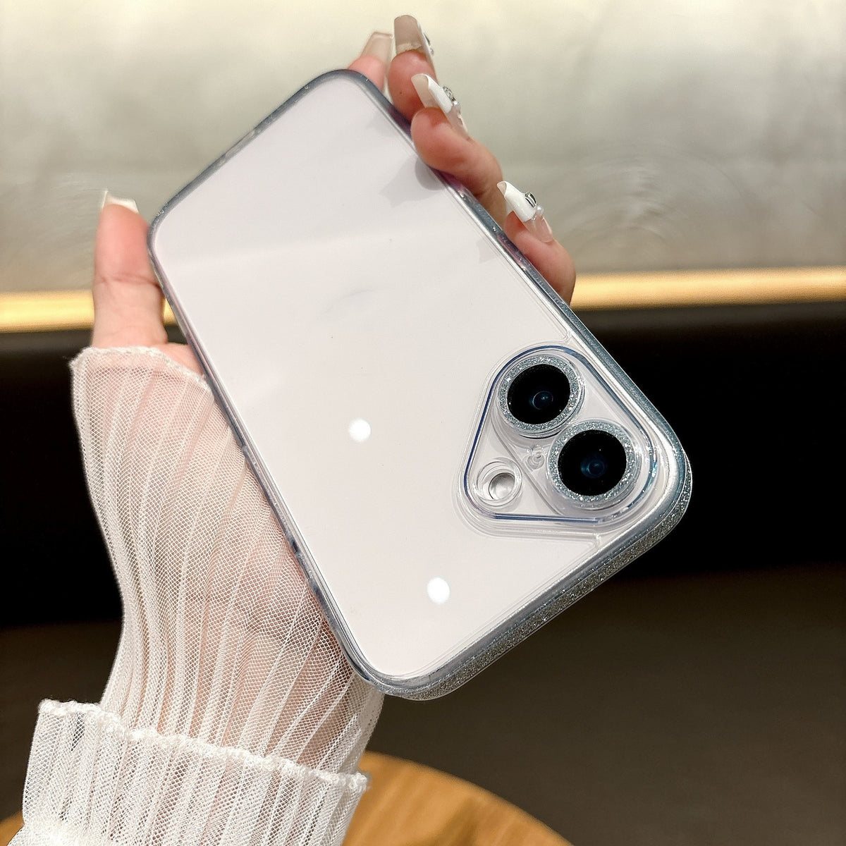 Couverture de protection en verre transparent pour boîtier téléphonique