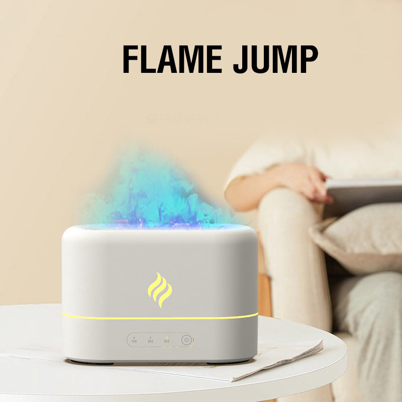 Sept couleurs d'élargisseur de flamme simulé