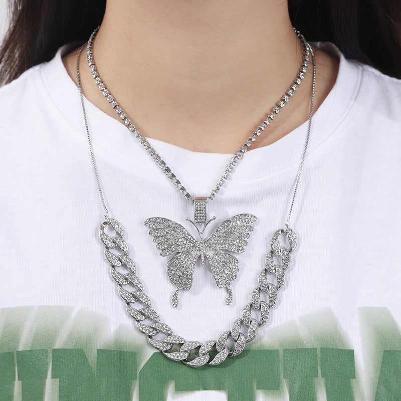Élégant collier à maillons cubains pour femmes