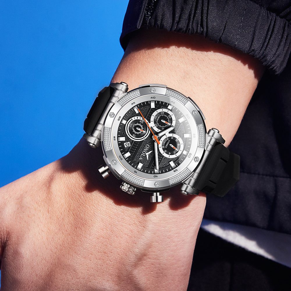 Fashion Multi-fonctionnel Quartz Tape Watch Imperméable