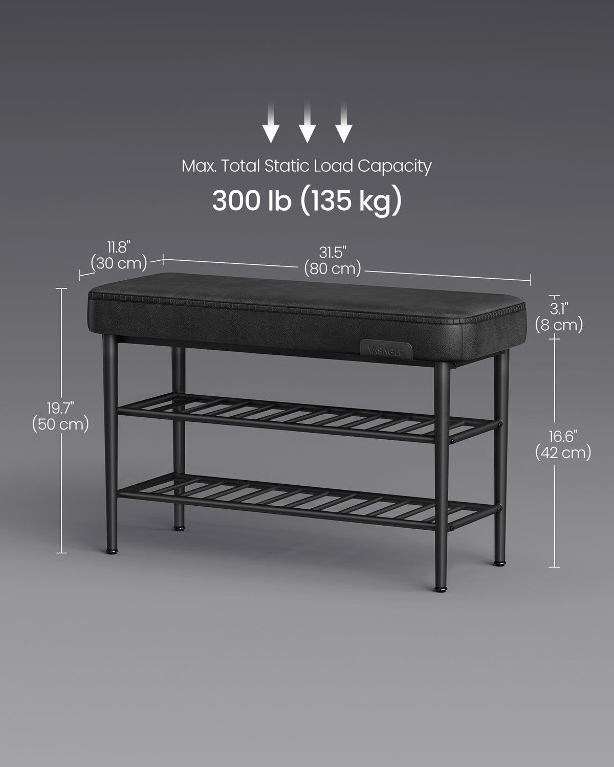 Banc de chaussures VASAGLE
