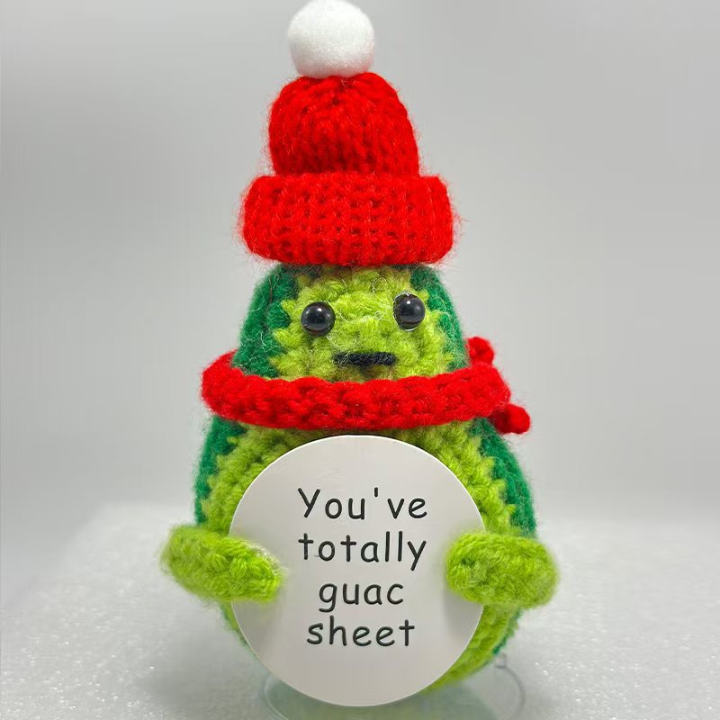 Fils tricotés Snowman et ornements du Père Noël