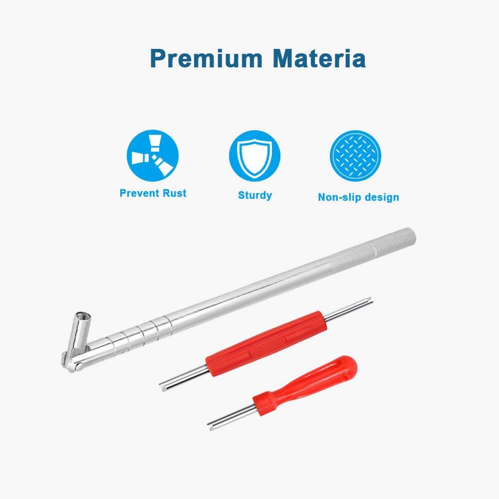 Ensemble d'outils de suppression de noyau de valve universelle
