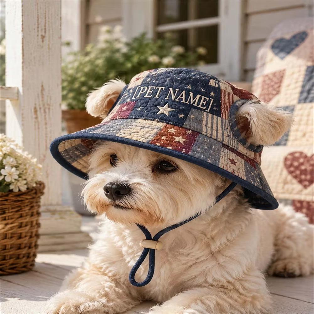 Chapeau pour animaux de compagnie en polyester matelassé