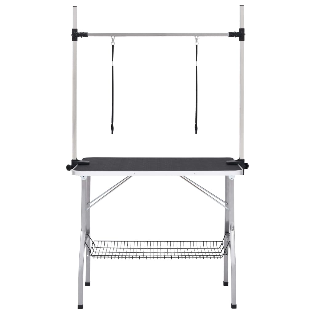 Table réglable pour chiens avec 2 boucles