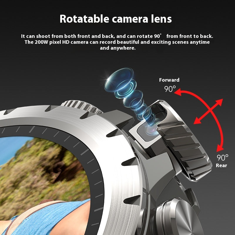 Smart Card-inserting positioning Ultra-clear Camera Sports Watch