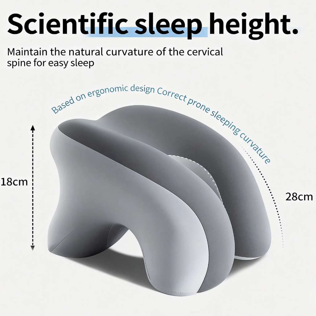 Oreiller en mousse de mémoire ergonomique pour le couchage de bureau