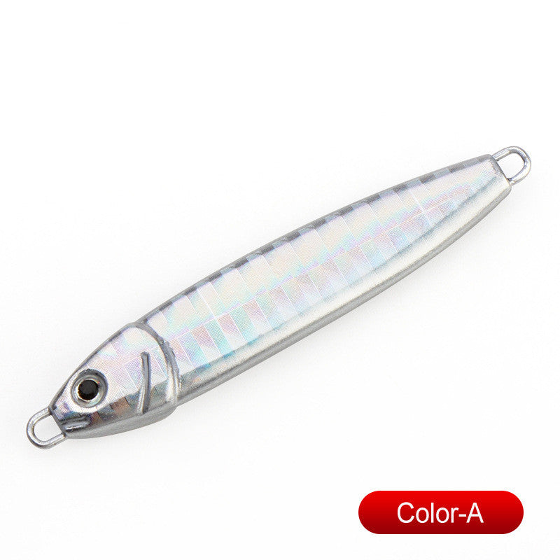 Petite plaque de fer Plomb Poisson Métaux Paillettes Long S Pêche en mer